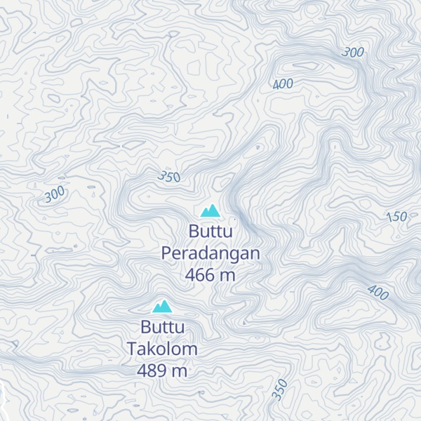 Map of Buttu Peradangan