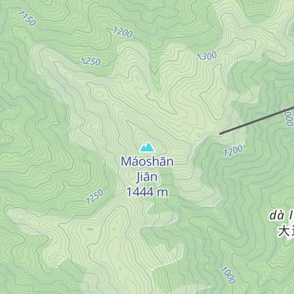 Map of Máoshān Jiān