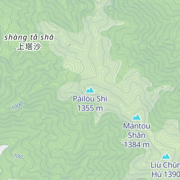 Map of Páilóu Shí