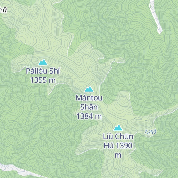 Map of Mántou Shān