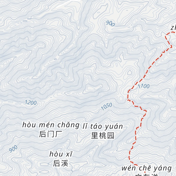 Map of Huáng Bì （ Wén Bǐ ） Fēng