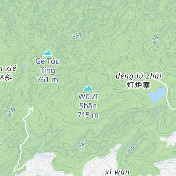 Map of Wū Zī Shān