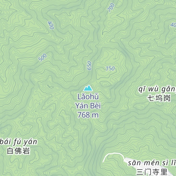 Map of Lǎohǔ Yán Bèi