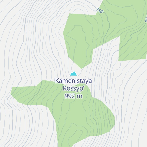 Map of Kamenistaya Rossyp’