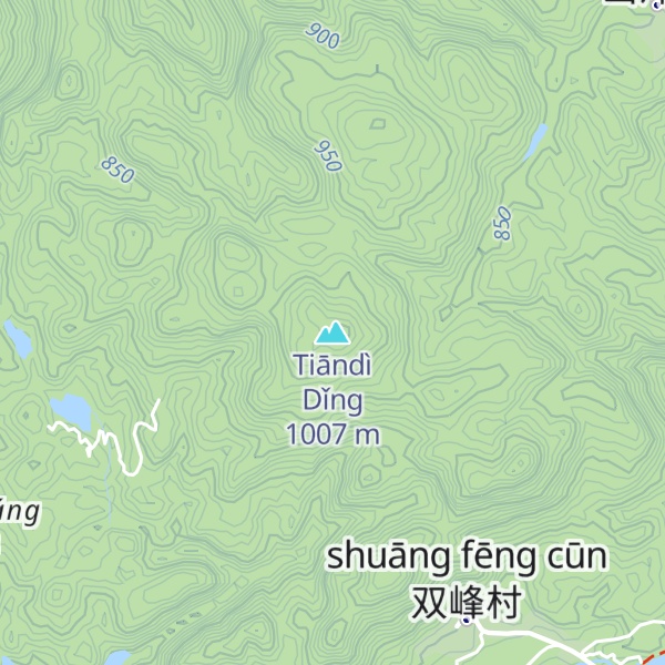 Map of Tiāndì Dǐng