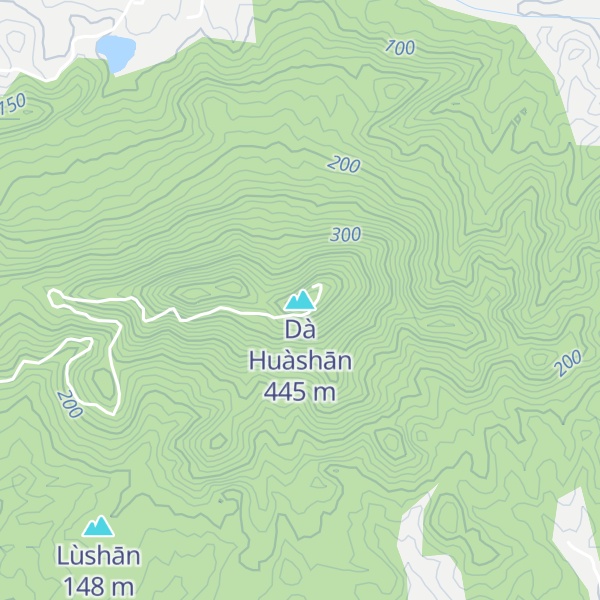 Map of Dà Huàshān