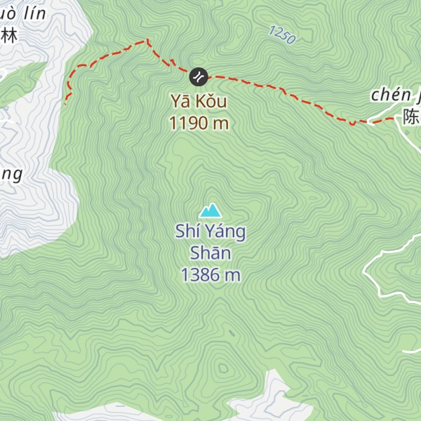 Map of Shí Yáng Shān