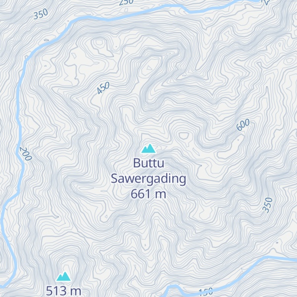 Map of Buttu Sawergading