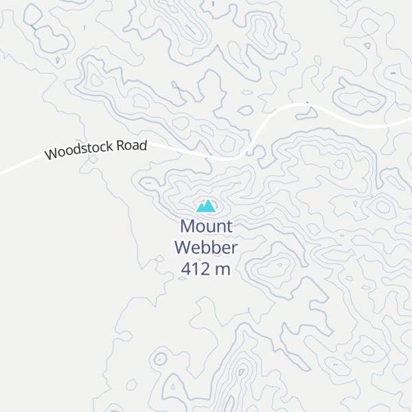 Map of Mount Webber