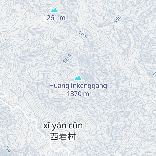 Map of Huangjinkenggang