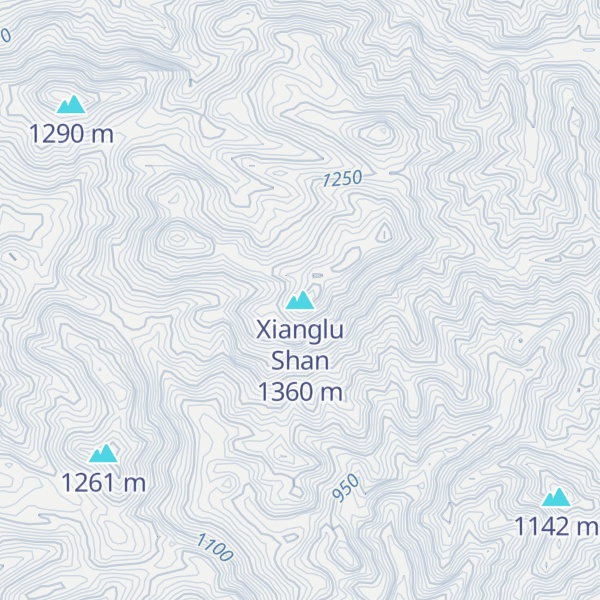 Map of Xianglu Shan