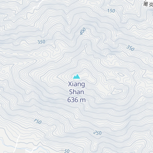 Map of Xiang Shan