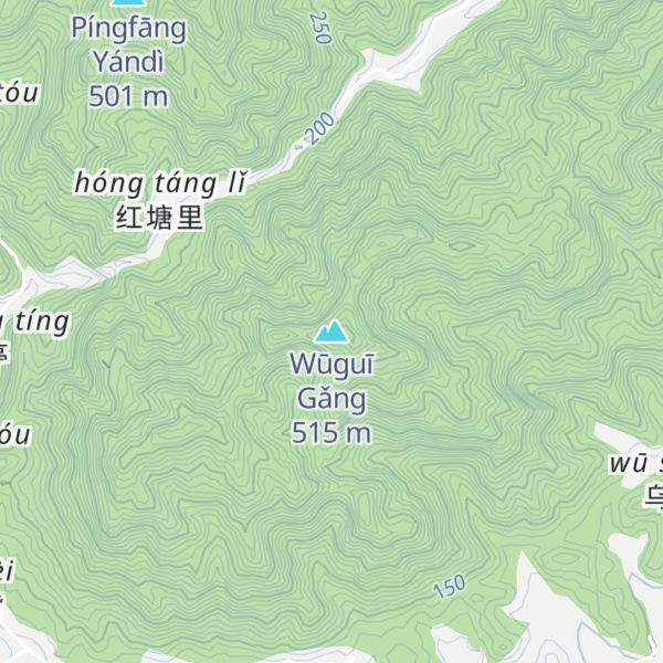 Map of Wūguī Gǎng