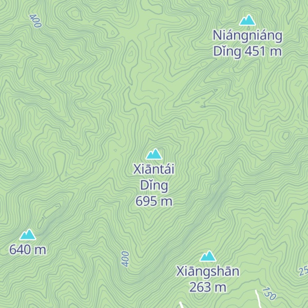 Map of Xiāntái Dǐng