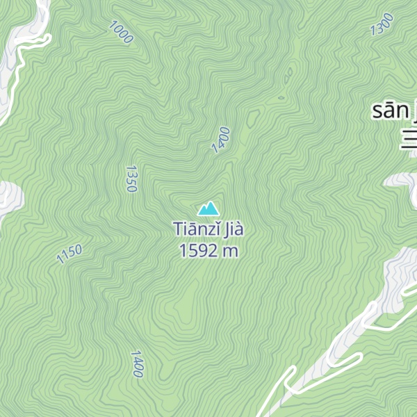 Map of Tiānzǐ Jià