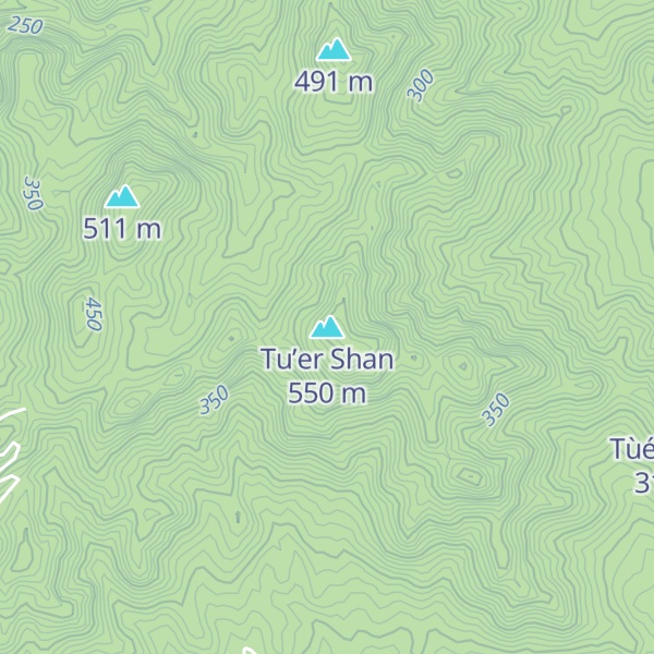 Map of Tu’er Shan