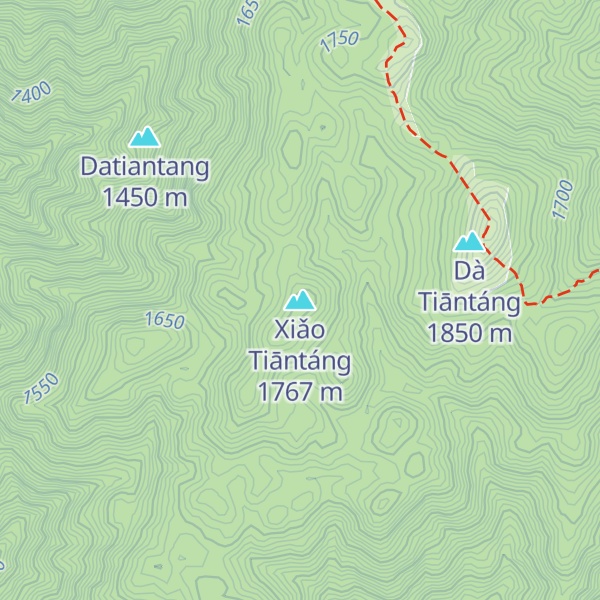 Map of Xiǎo Tiāntáng