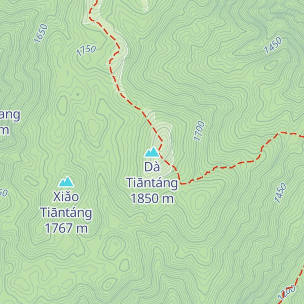 Map of Dà Tiāntáng
