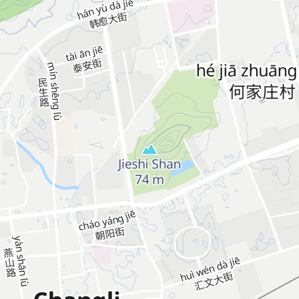 Map of Jieshi Shan