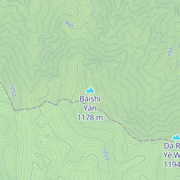Map of Báishí Yán