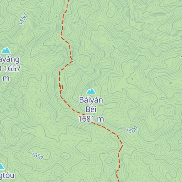 Map of Báiyán Bèi