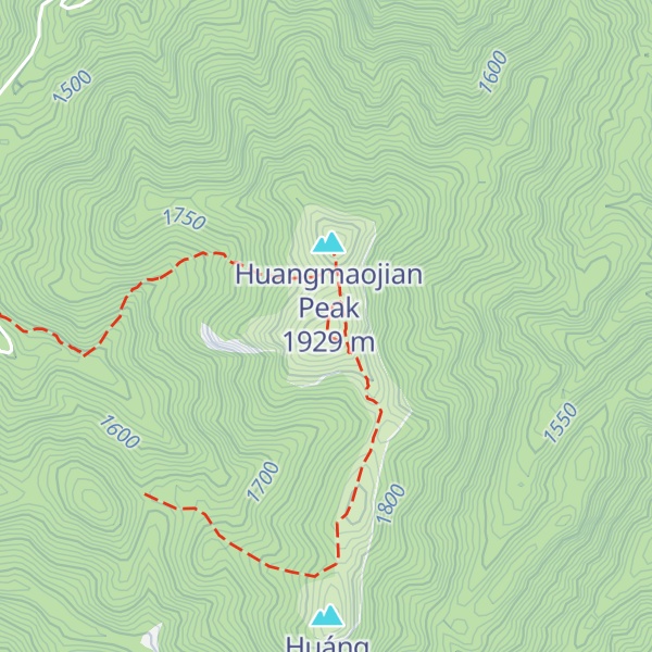 Map of Huáng Máo Jiān Nánfēng