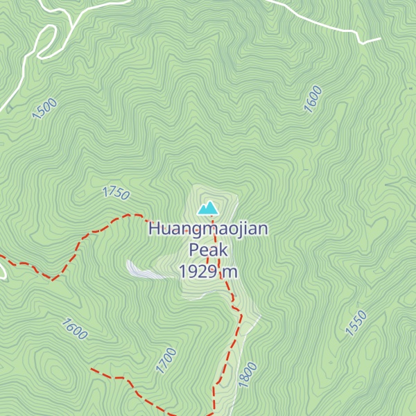 Map of Huangmaojian Peak