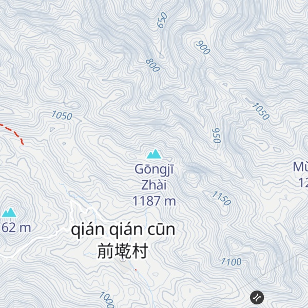 Map of Gōngjī Zhài