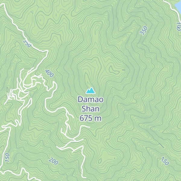 Map of Damao Shan