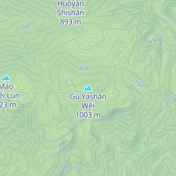 Map of Gǔ Yáshān Wěi