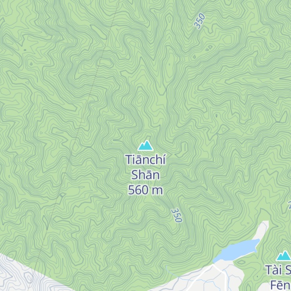 Map of Tiānchí Shān