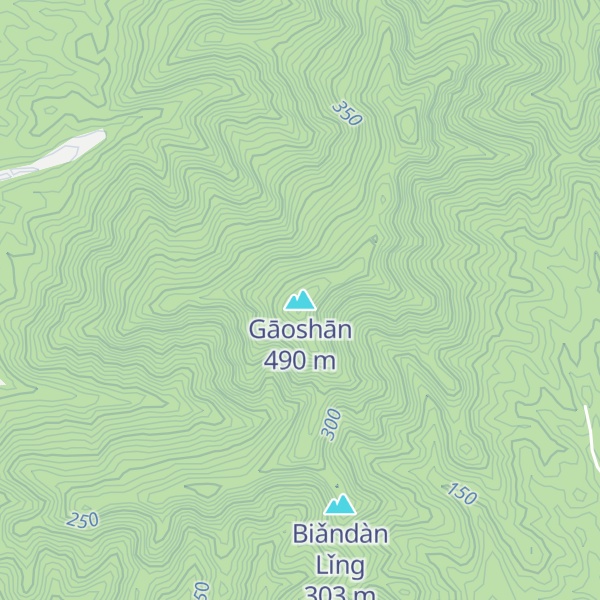Map of Gāoshān