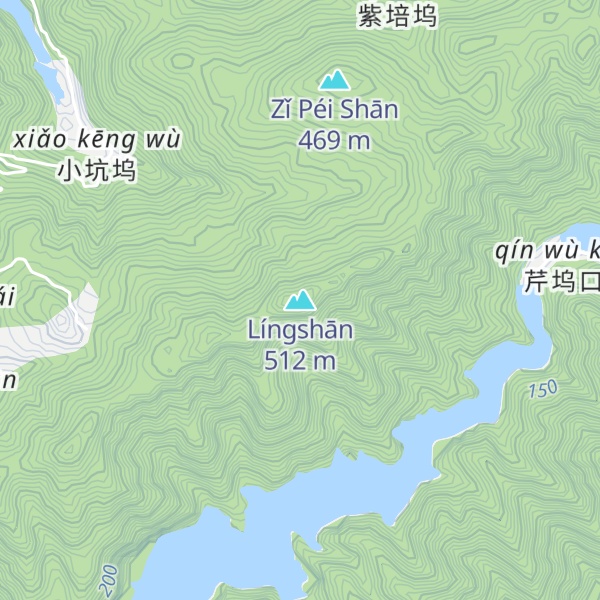 Map of Língshān