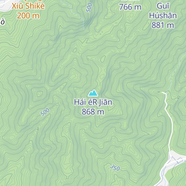 Map of Hái éR Jiān