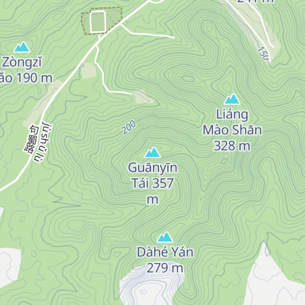 Map of Guānyīn Tái
