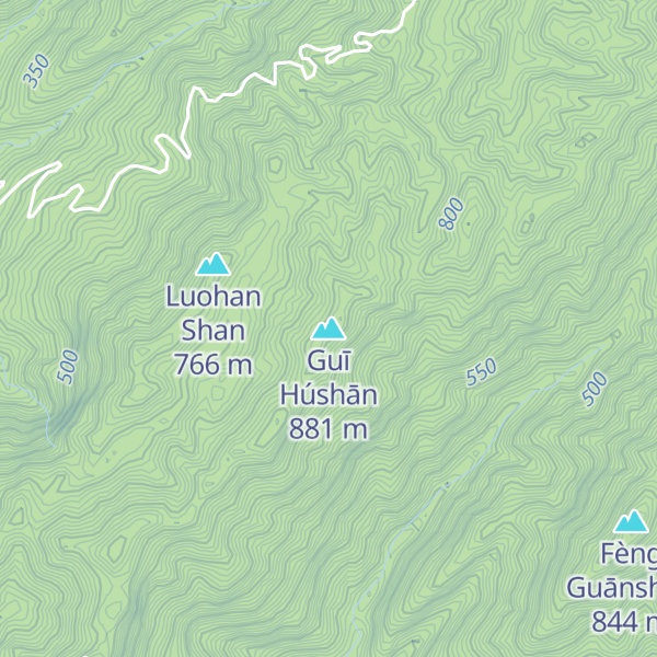 Map of Guī Húshān