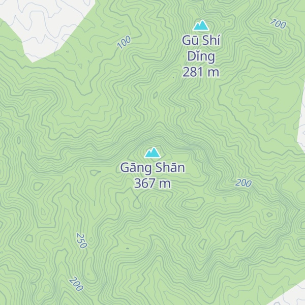 Map of Gāng Shān