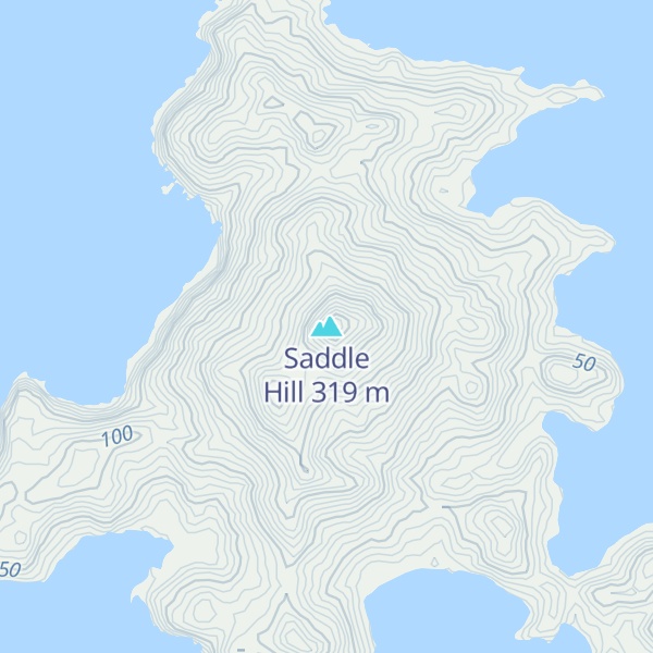 Map of Saddle Hill