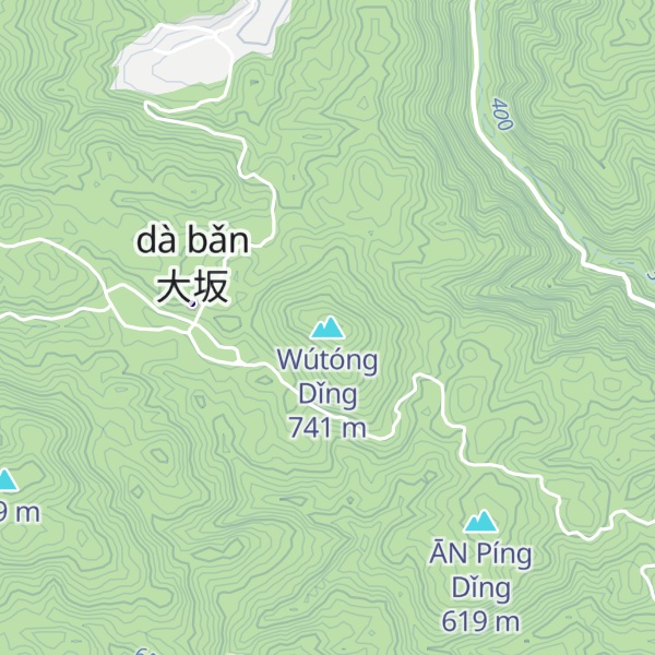 Map of Wútóng Dǐng