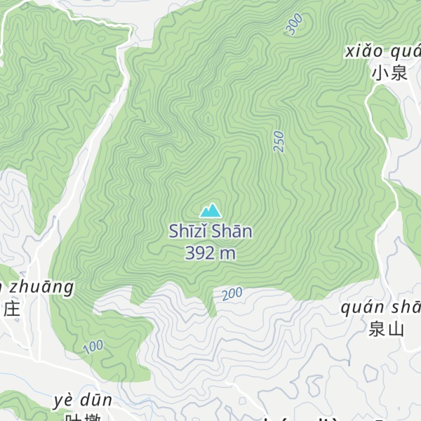 Map of Shīzǐ Shān