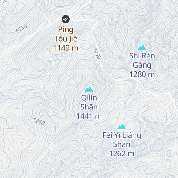Map of Qílín Shān