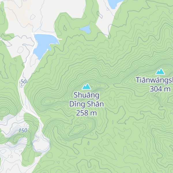 Map of Shuāng Dǐng Shān