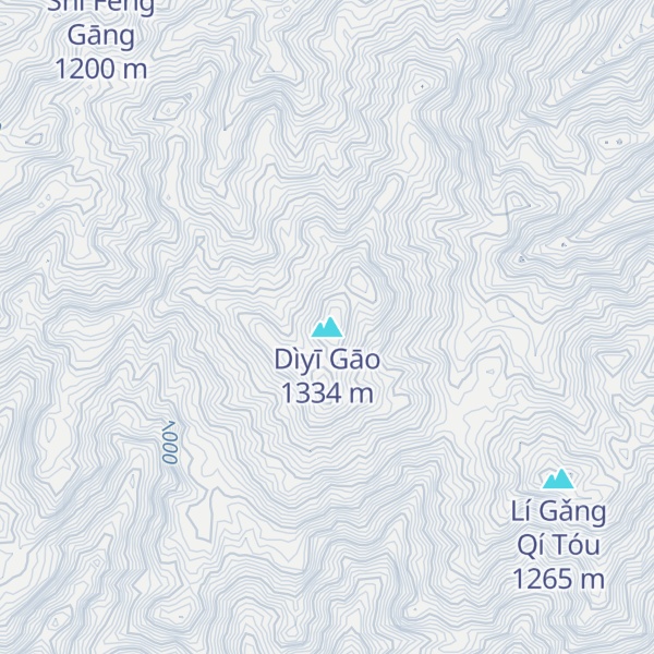 Map of Dìyī Gāo