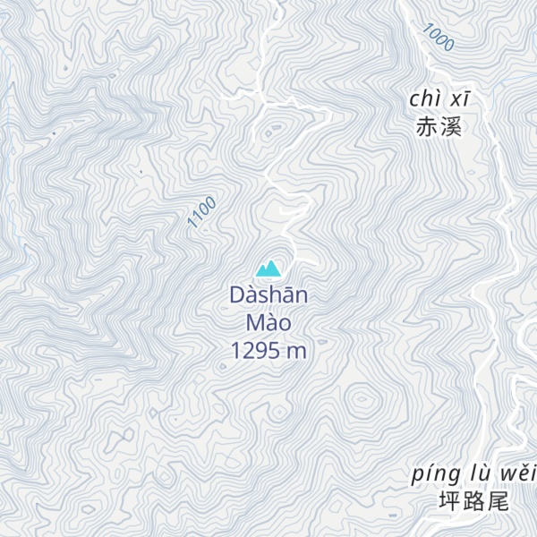 Map of Dàshān Mào