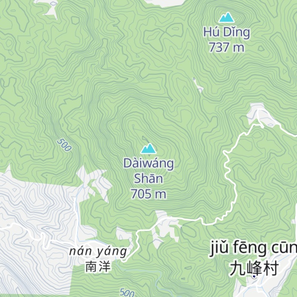 Map of Dàiwáng Shān