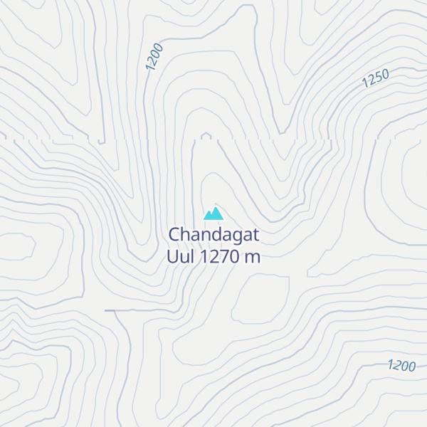 Map of Chandagat Uul