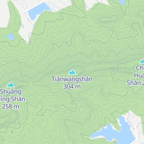 Map of Tiānwángshān