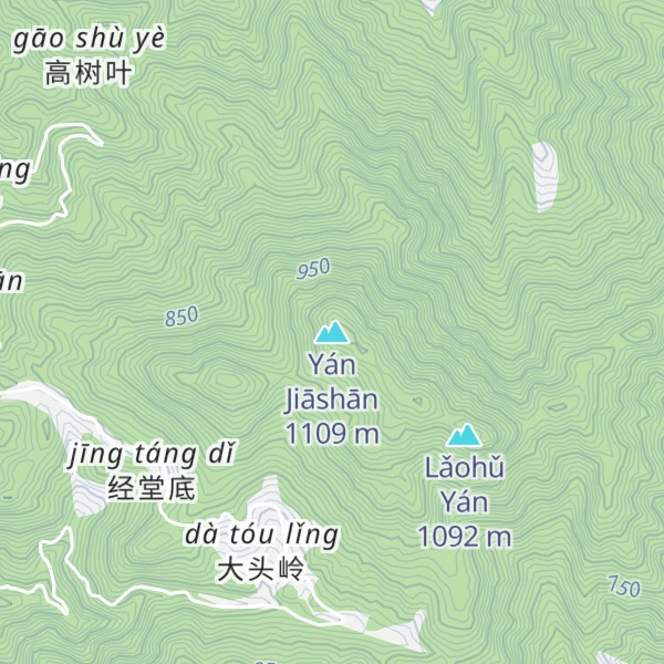 Map of Yán Jiāshān