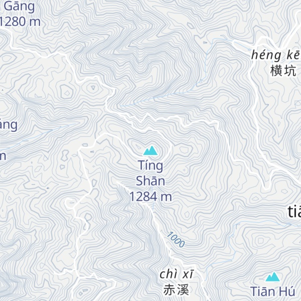Map of Tíng Shān