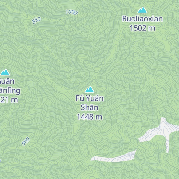 Map of Fú Yuán Shān